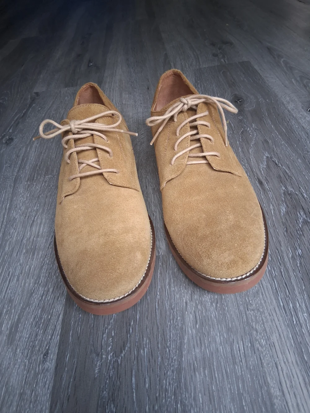 G.H. Bass & Co. Men's Suede Derby Shoes in Tan Size 10 M